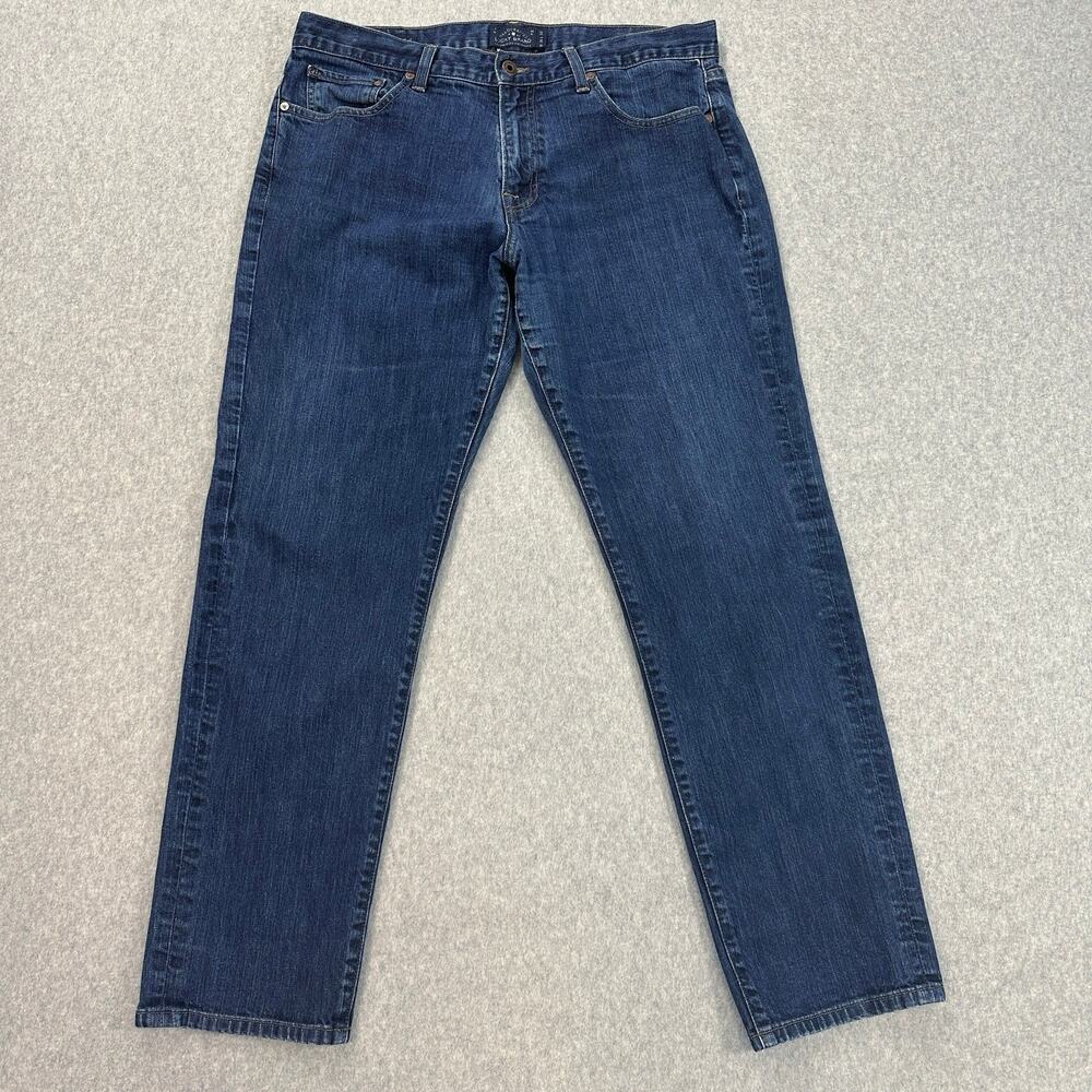 Lucky Brand Skinny Jeans Men's W36 L32 Blue Denim Streetwear Slim Fit High Rise